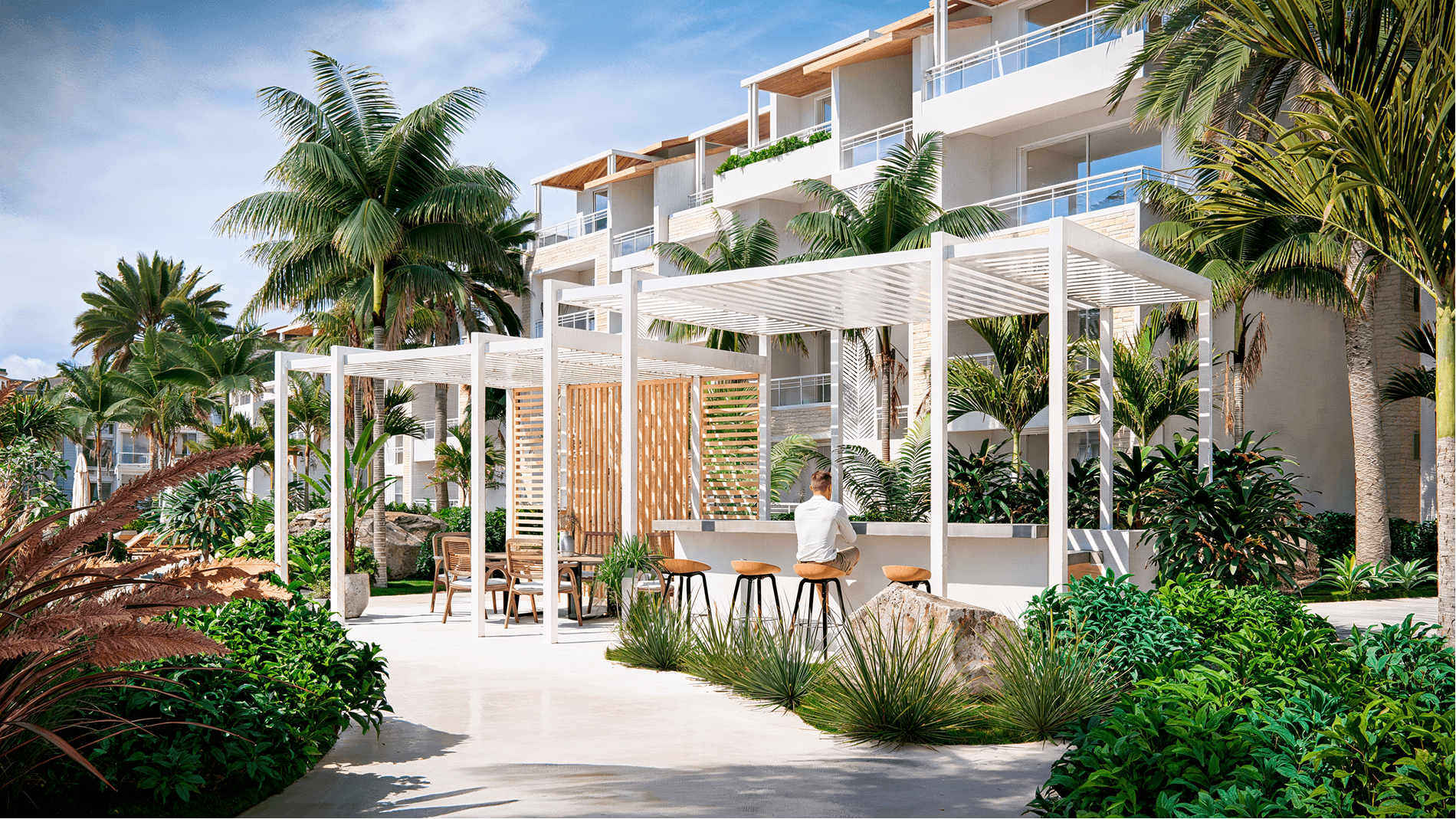 1 and 2 bedroom apartments, studios and a country club with premium amenities in Dominicus, Bayahíbe. The new phase of Grupo Domis' most exclusive project.