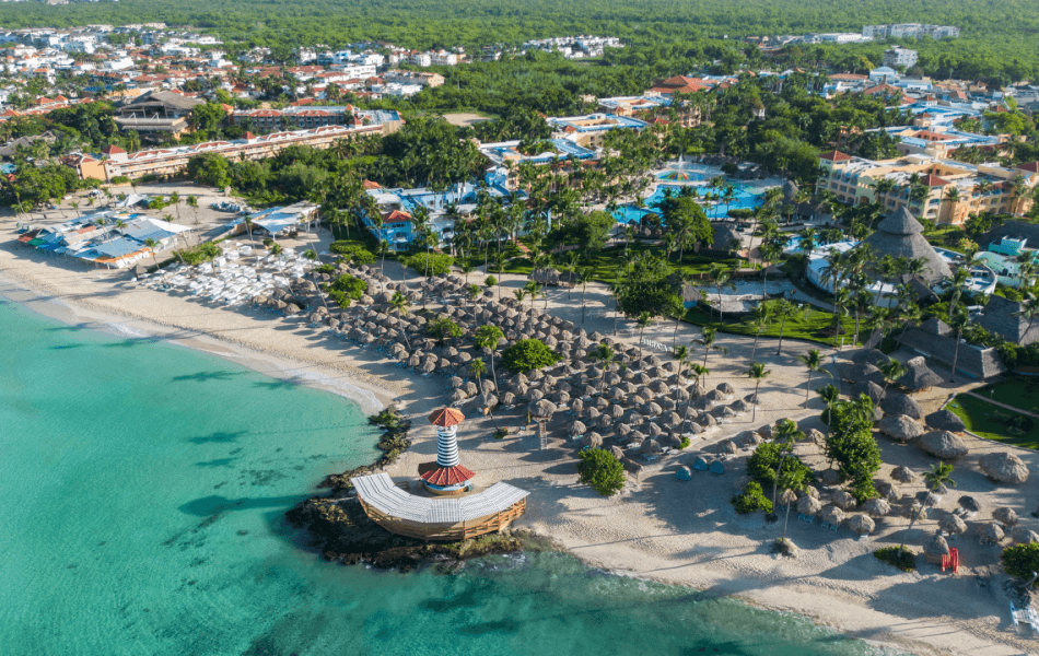 Architettura coloniale dell'hotel Iberostar Hacienda Dominicus