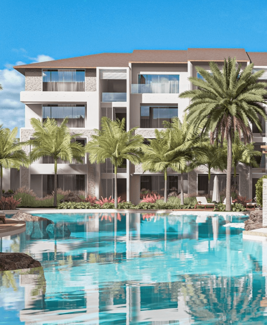 Rendering esterno di Aurora Dominicus di Grupo Domis