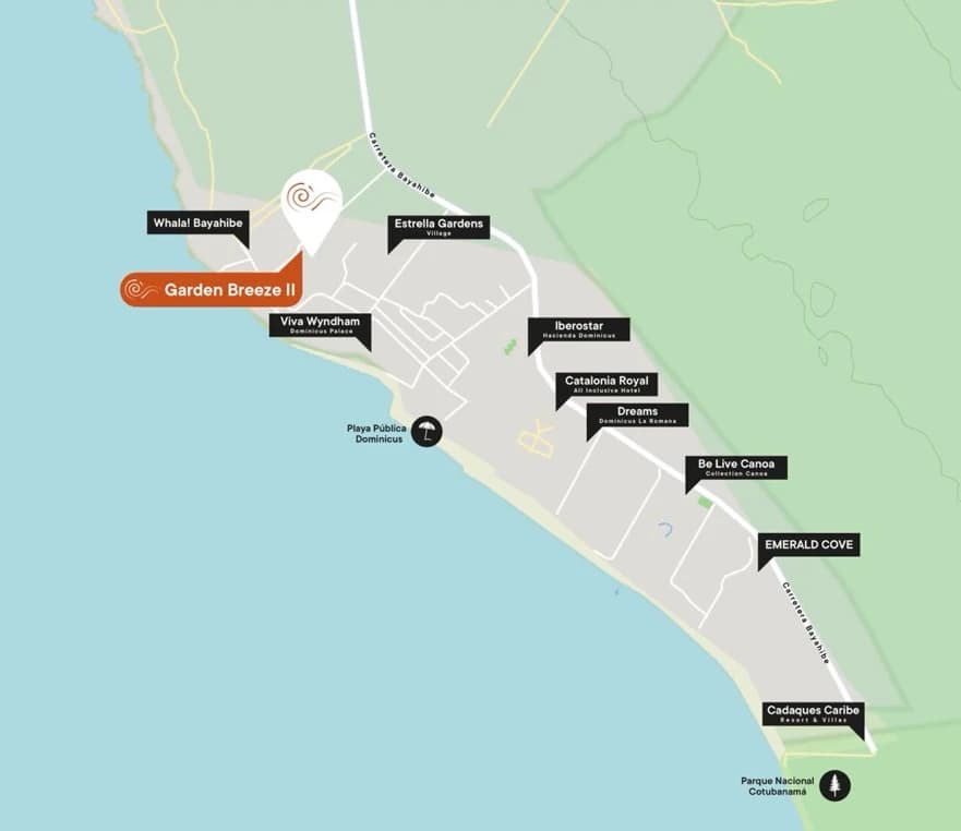 Mappa della posizione di Garden Breeze II